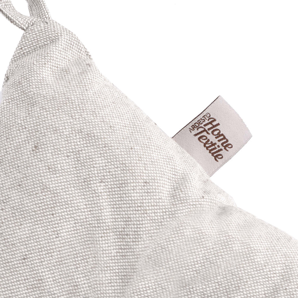 Подушка на стілець Ardesto Oliver, 40х40 см, 100% бавовна, нап-ч: 50% холоф, 50% пп, сірий світлий (ART02OL) - зображення 4