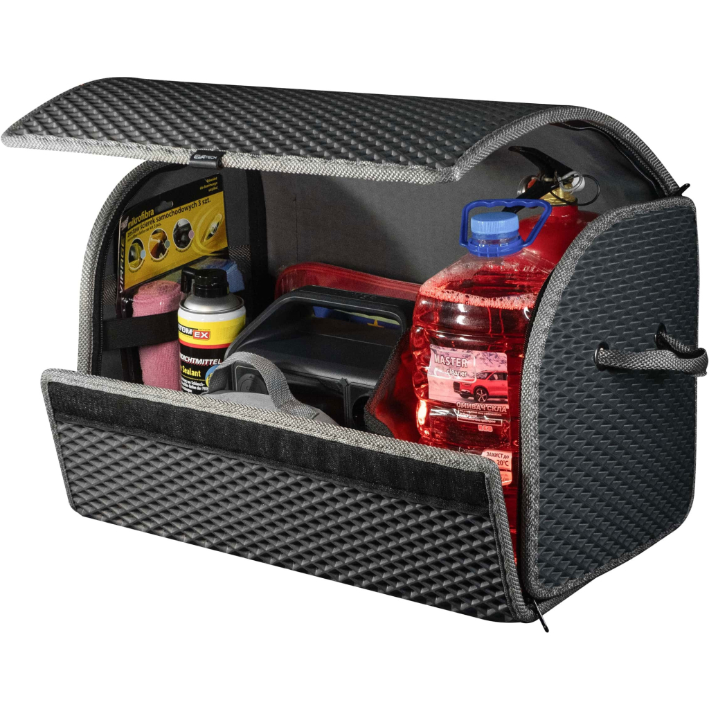 Сумка-органайзер EVAtech M-PRO 32x50x30 см. Ромб сірий з сірим кантом (BS13642OM3RGG) - зображення 4