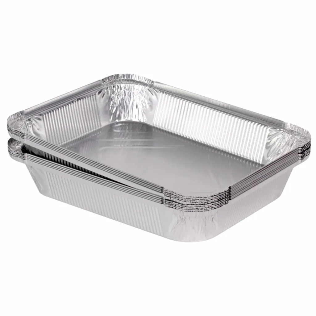 Контейнер для продуктів одноразовий PRO service алюмінієвий прямокутний SP98L 3100 мл 50 шт. (4823071630336) - зображення 1