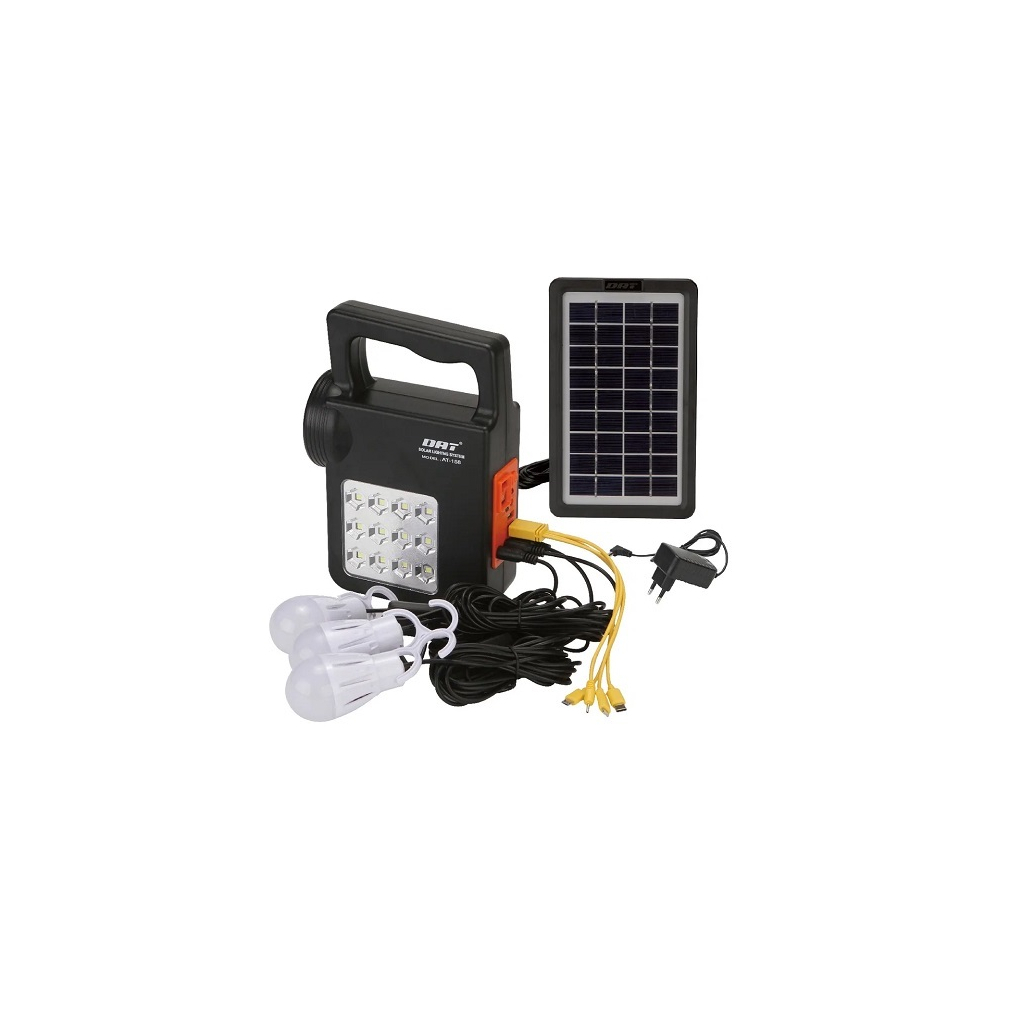 Ліхтар Stenson світлодіодний сонячна панель 4V7000мА 27 х 14см (Stenson AT-158) - зображення 1