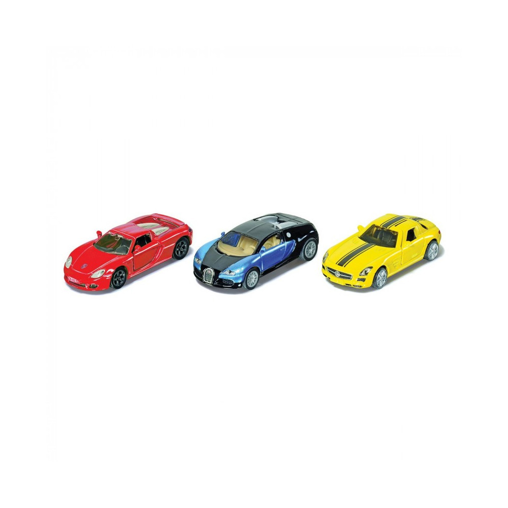 Машина Siku Набір Спортивні автомобілі 3 шт (6389521) - зображення 1