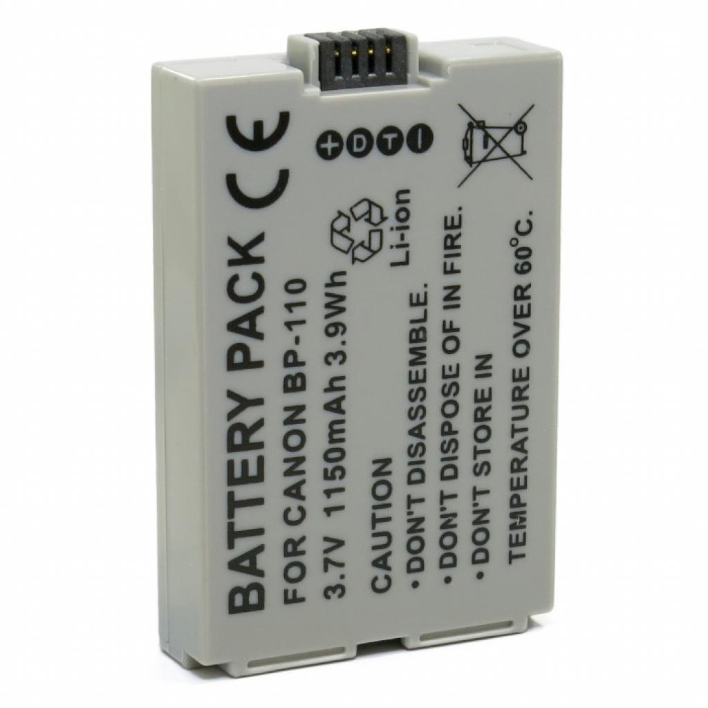Акумулятор до фото/відео Extradigital Canon BP-110 Chip (BDC1317) - зображення 2