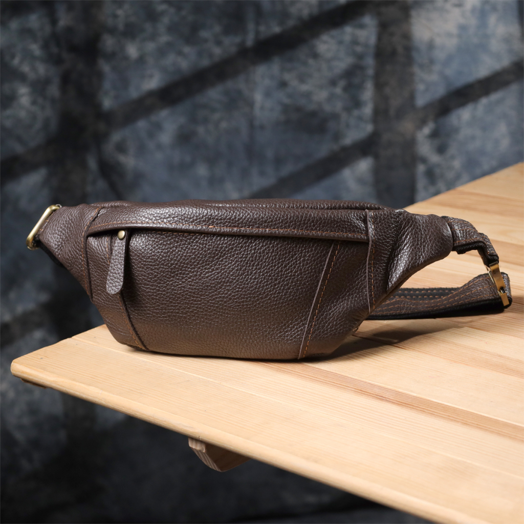 Сумка Shvigel З натуральної шкіри Коричнева (23128) - зображення 8