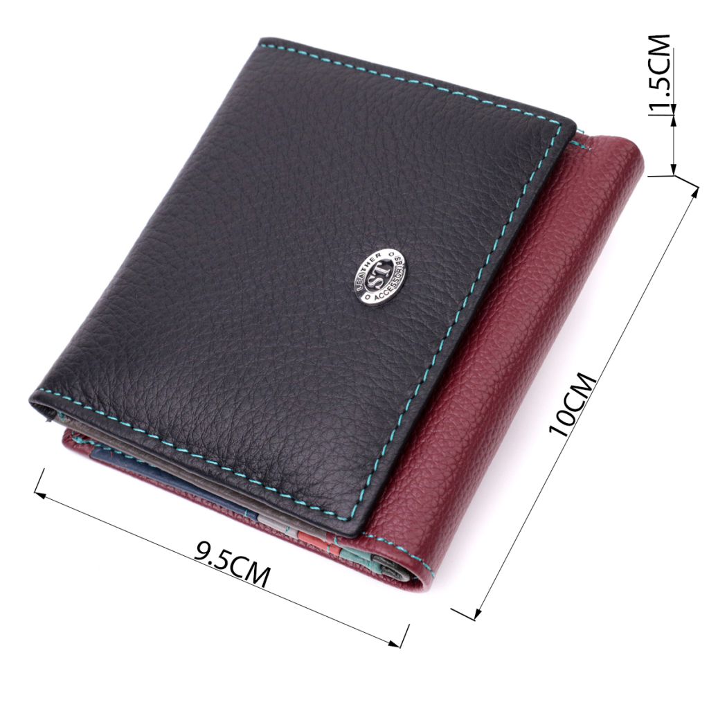 Гаманець ST Leather З натуральної шкіри Різнокольоровий (19510) - зображення 3