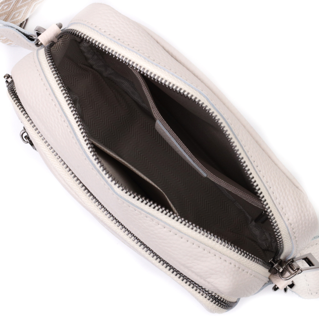 Сумка Vintage З натуральної шкіри Біла (22642) - зображення 9