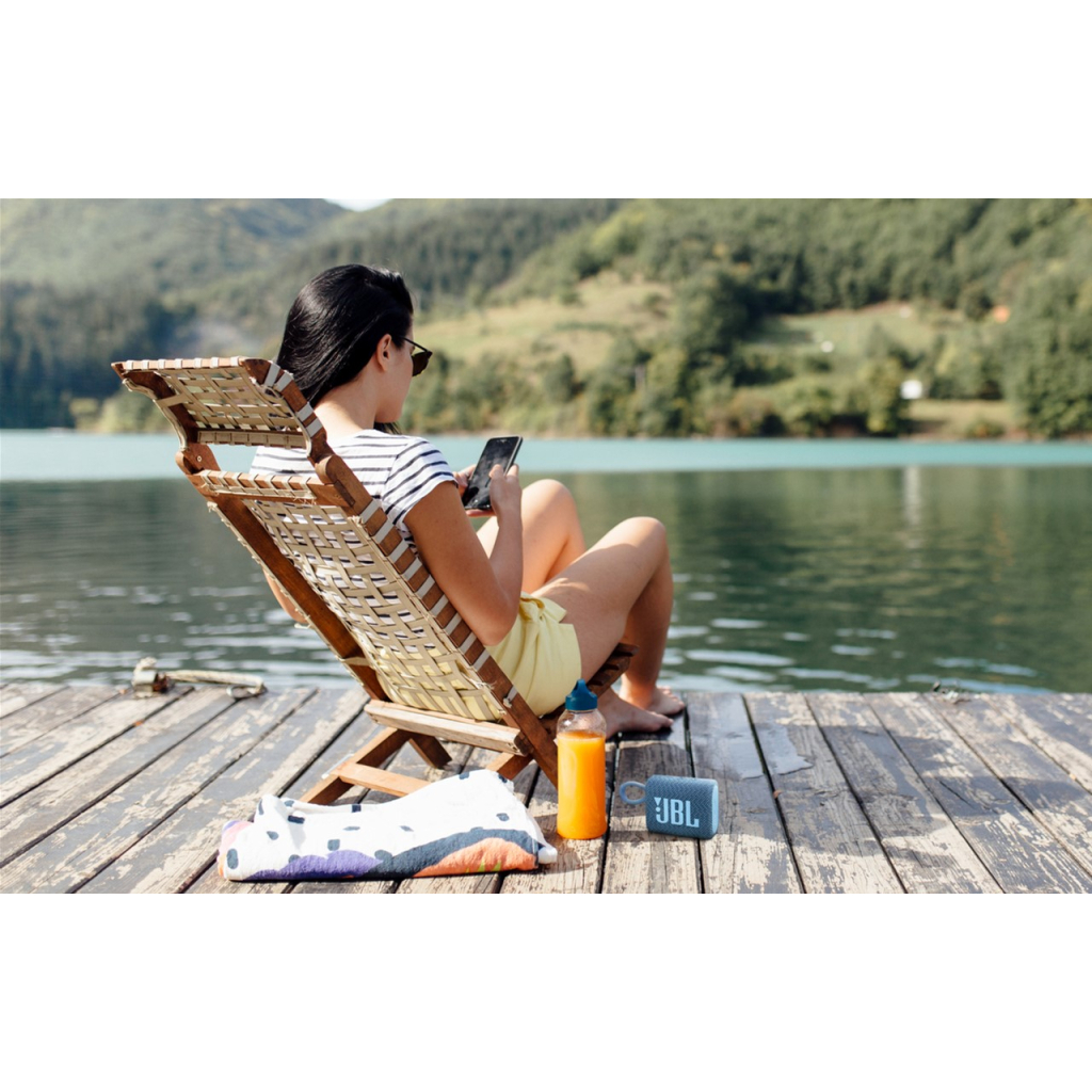 Акустична система JBL Go 3 Eco Blue (JBLGO3ECOBLU) - зображення 7