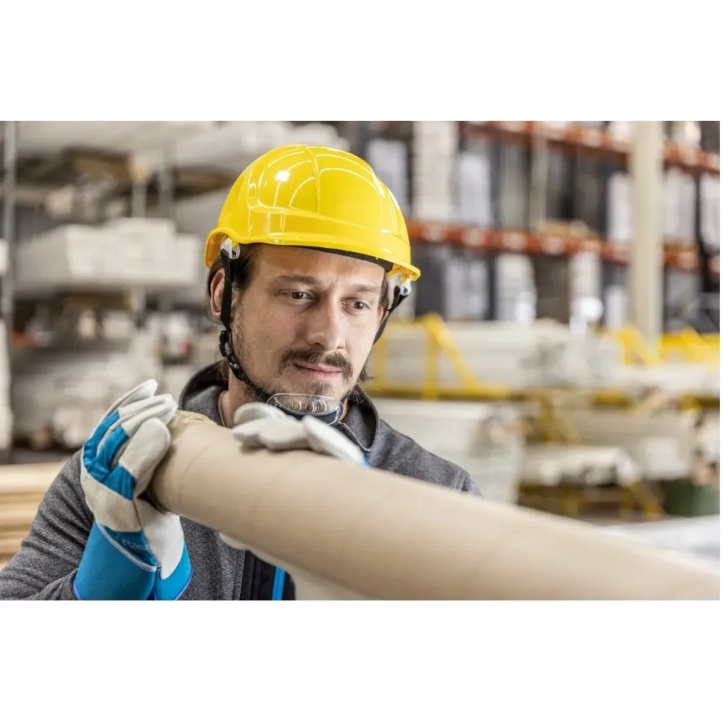 Каска захисна Hoegert PLONER HT5K194 пластик жовта, універсальний розмір (HT5K194) - picture 6