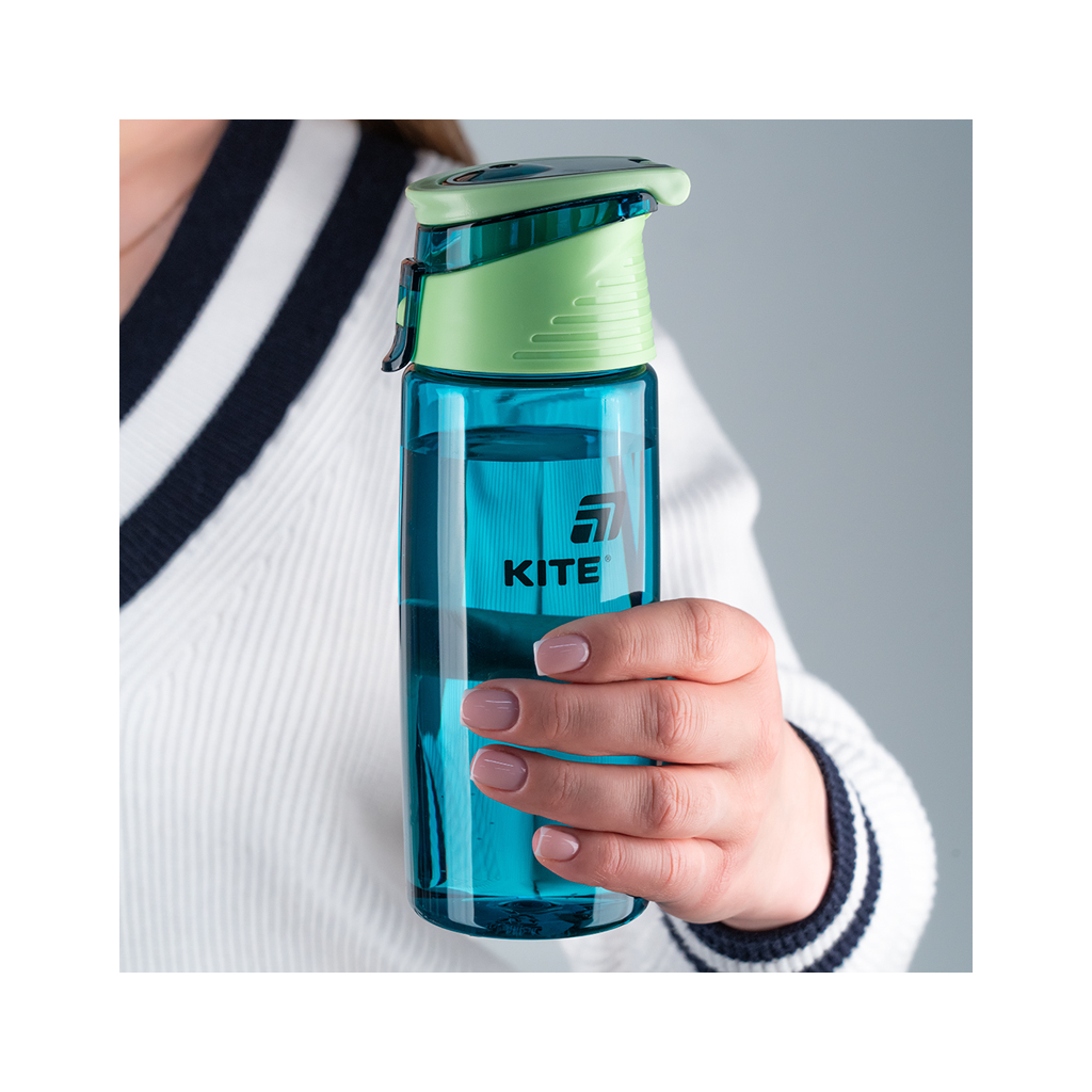 Поїльник-непроливайка Kite 550 мл, смарагдова (K25-401-2) - зображення 5