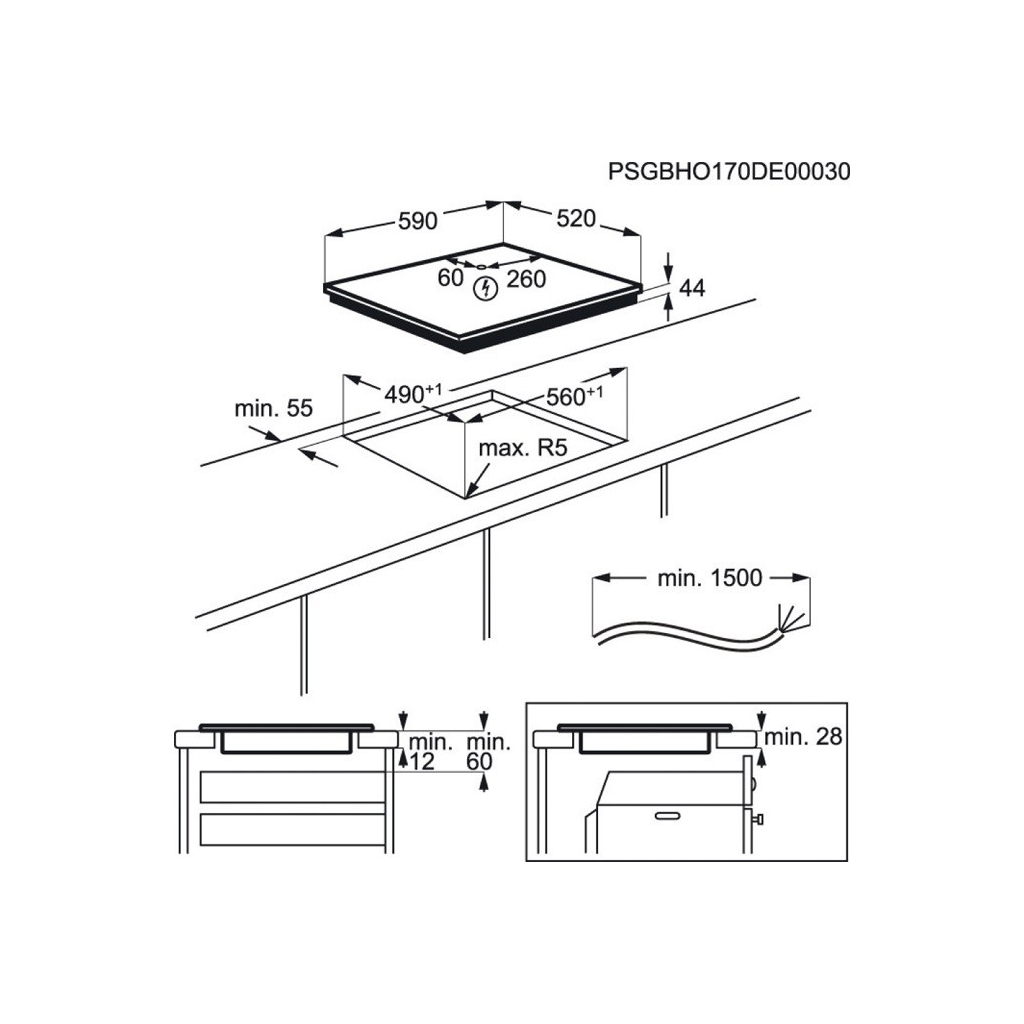 Варочна поверхня AEG IKB64301FB - зображення 3