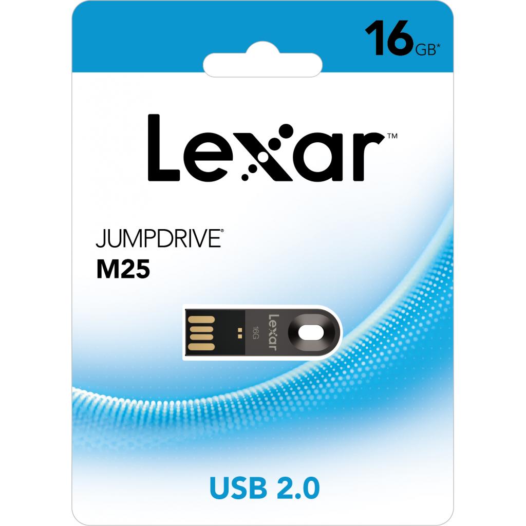 USB флеш накопичувач Lexar 16GB JumpDrive M25 Titanium Gray USB 2.0 (LJDM025016G-BNQNG) - зображення 6