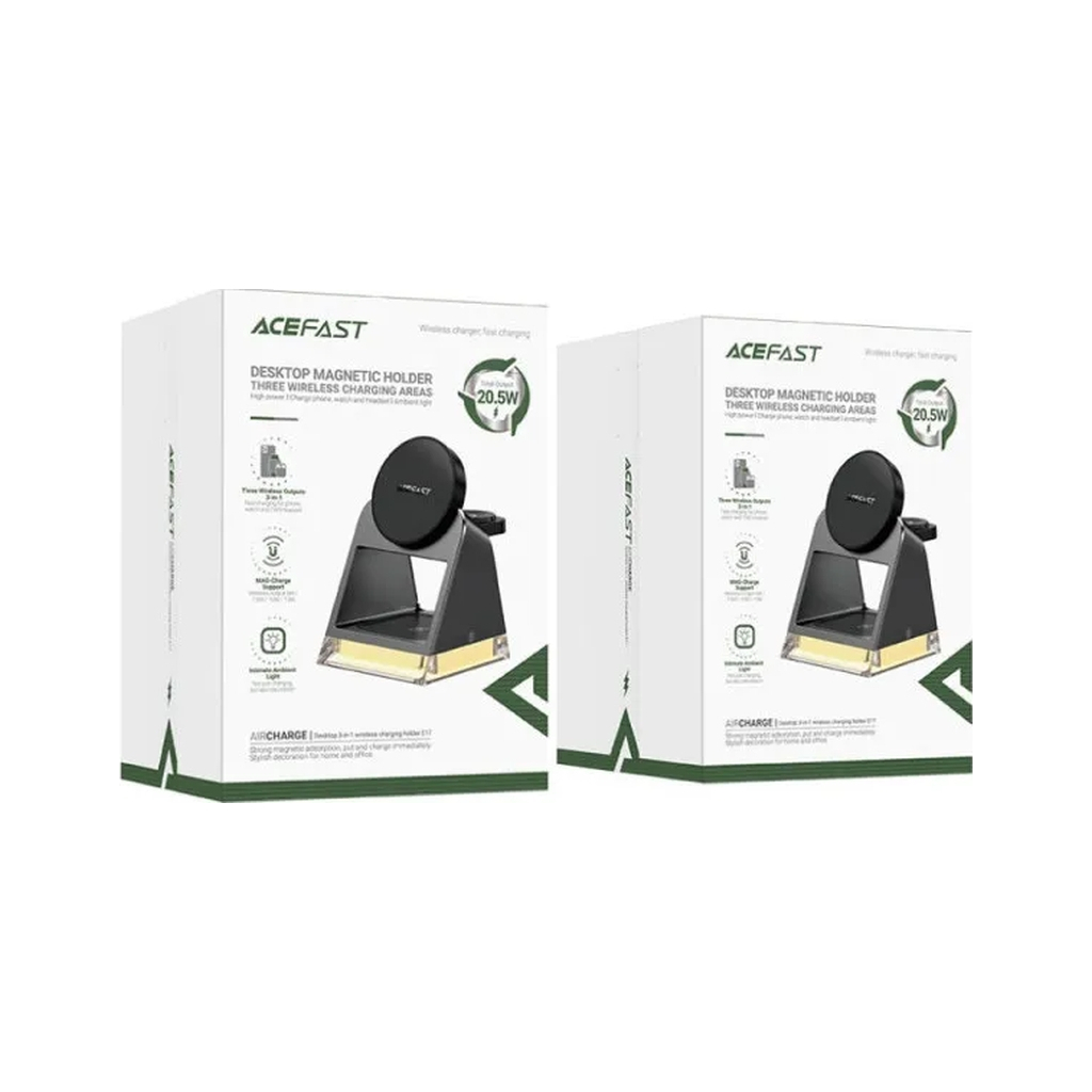 Зарядний пристрій Acefast Wireless QI 3in1 15W E17 (6974316282815) - зображення 5