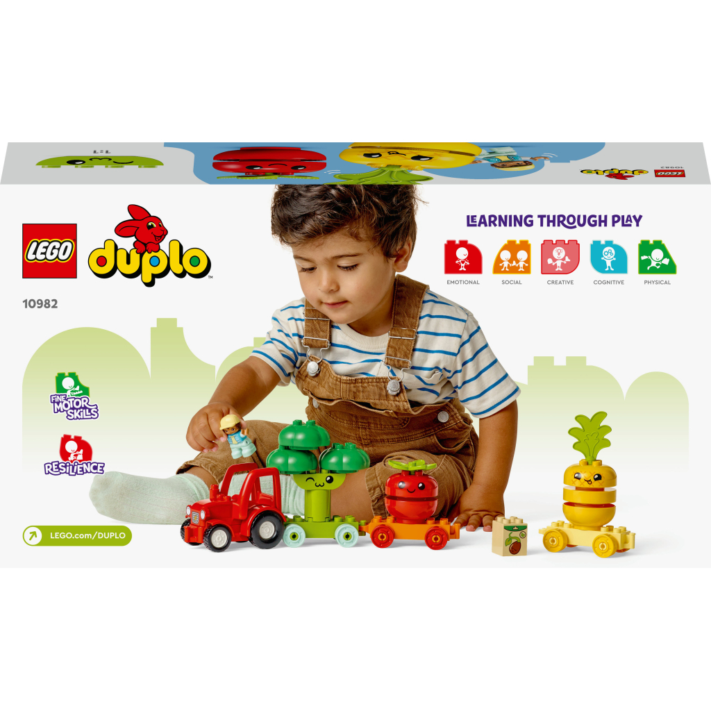 Конструктор LEGO DUPLO My First Трактор для вирощування фруктів та овочів 19 деталей (10982) - зображення 7