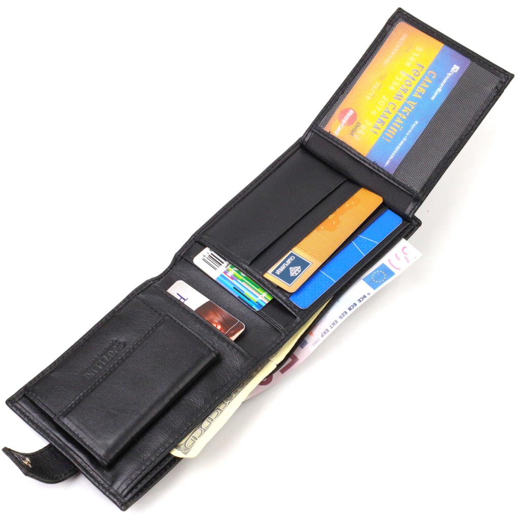 Гаманець Canpellini З натуральної шкіри Чорний (21792) - зображення 7