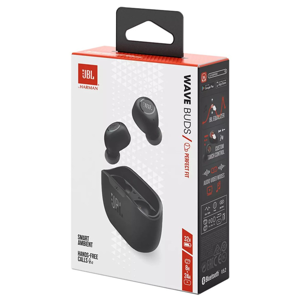 Навушники JBL Wave Buds TWS Black (JBLWBUDSBLK) - зображення 11