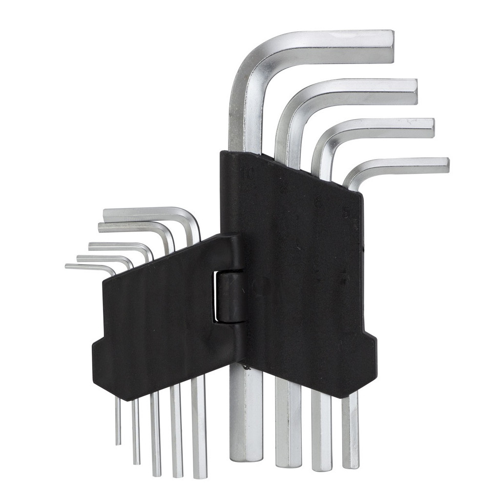 Ключ Sigma набір шестигранних 9шт 1.5-10мм CrV, короткі (4022011) - зображення 2