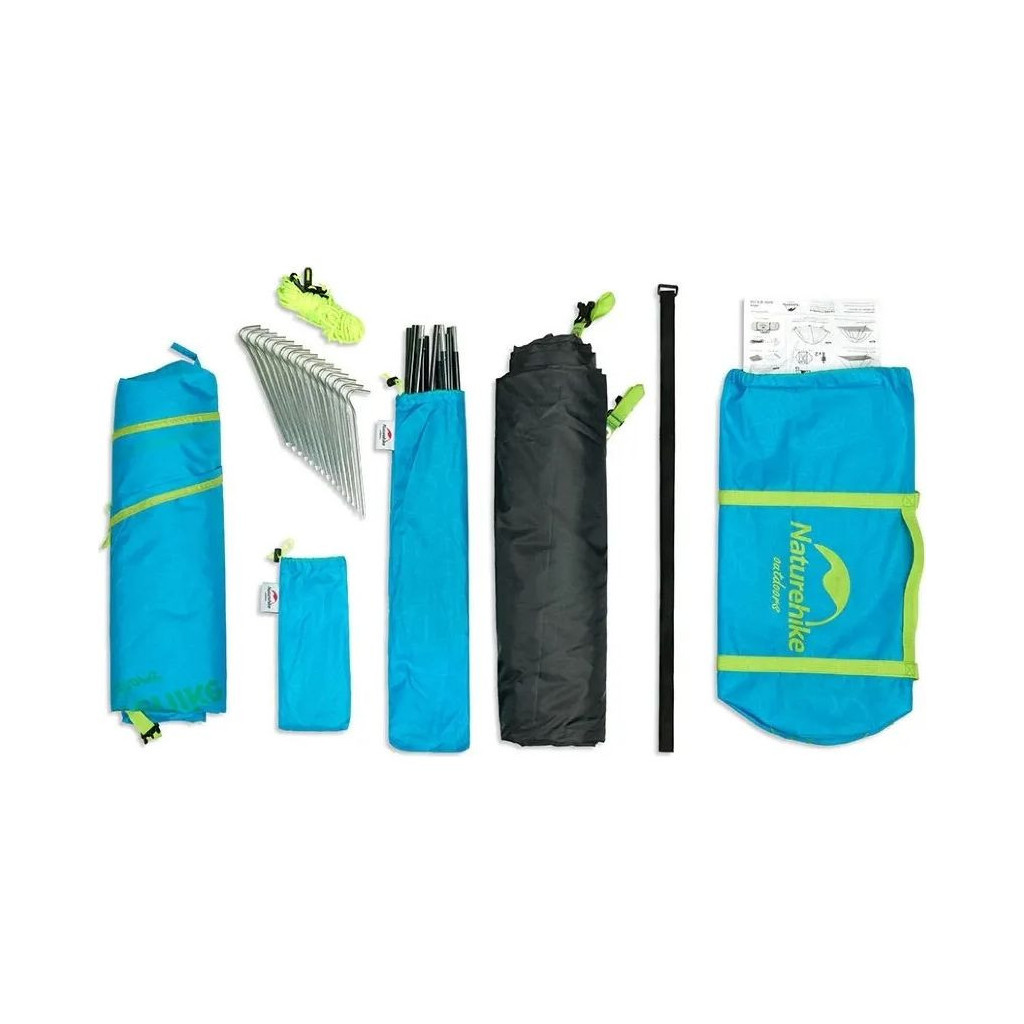 Намет Naturehike P-Series NH18Z044-P 210T 65D Хакі (6927595783702) - зображення 3