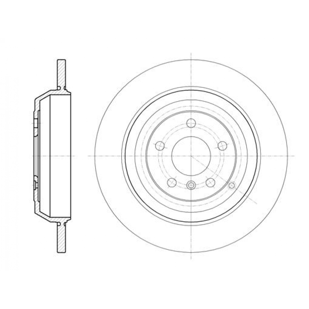 Гальмівний диск REMSA 61166.00 - зображення 1