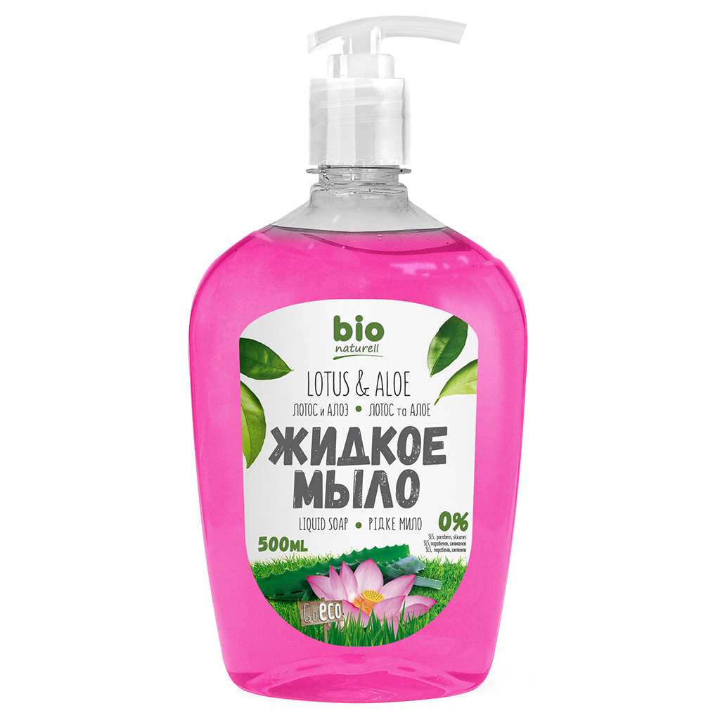 Рідке мило Bio Naturell Лотос і алое 500 мл (4820168431333) - зображення 1