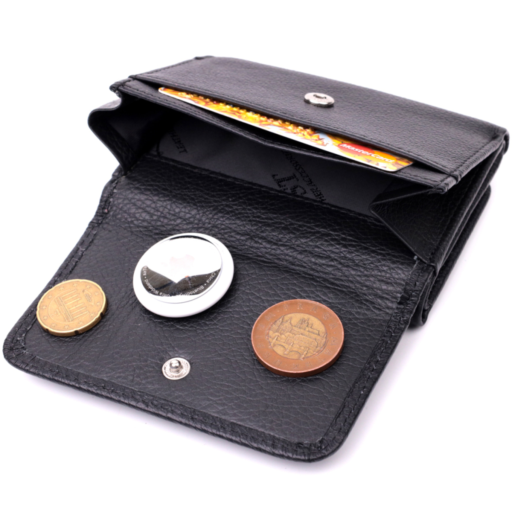 Гаманець ST Leather З натуральної шкіри Чорний (19477) - зображення 7