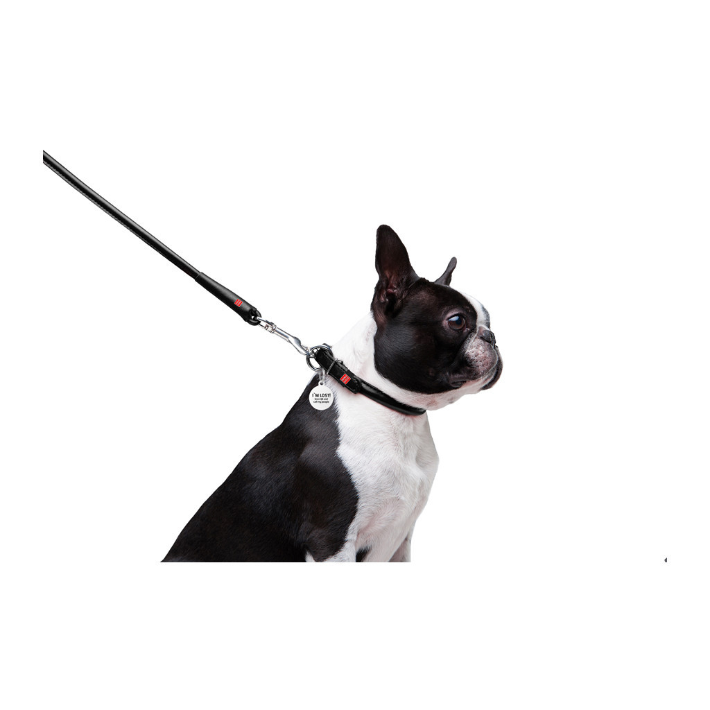 Повідець для собак WAUDOG Glamour круглий XS d 8 мм Д 122 см чорний (33771) - изображение 4