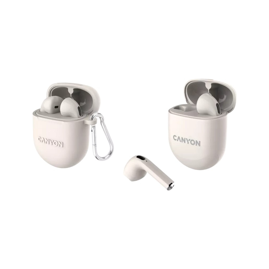 Навушники Canyon TWS-6 Beige (CNS-TWS6BE) - зображення 4