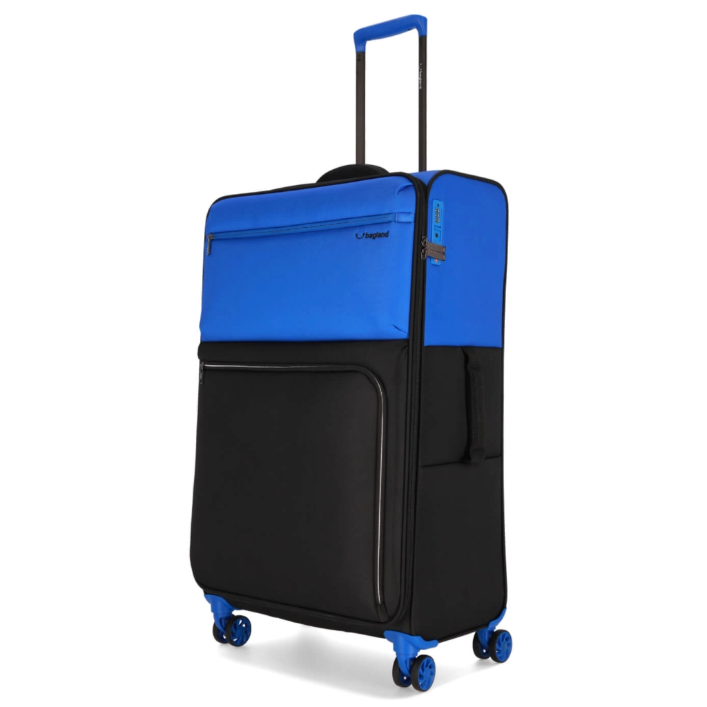 Валіза Bagland Stella велика 77 л синя (1143021829) - зображення 2