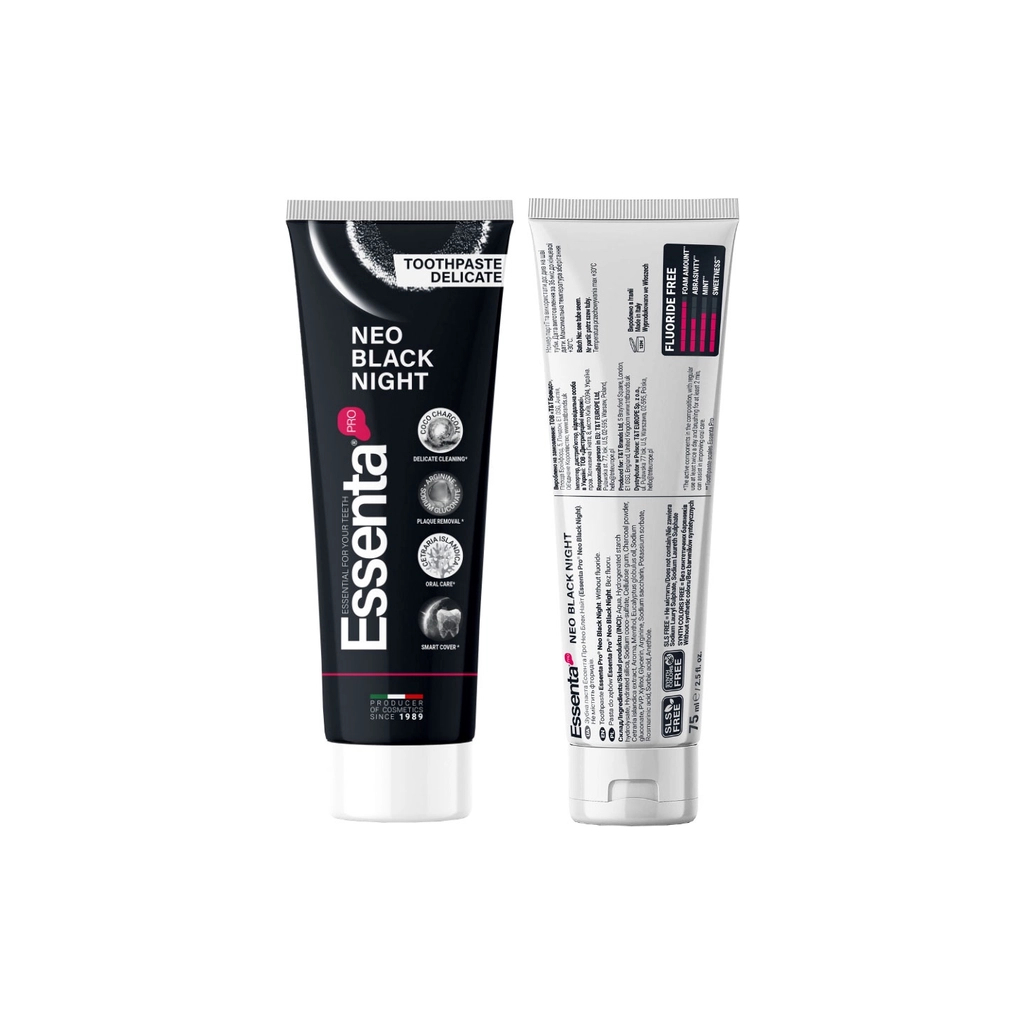 Зубна паста Essenta Pro Neo Black Night 75 мл (8031447500107) - зображення 2