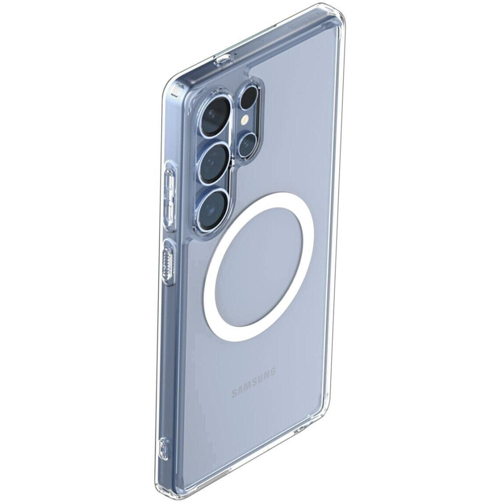 Чохол до мобільного телефона Spigen Samsung Galaxy S25 Ultra, Ultra Hybrid MagFit, Clear White (ACS08956) - изображение 3