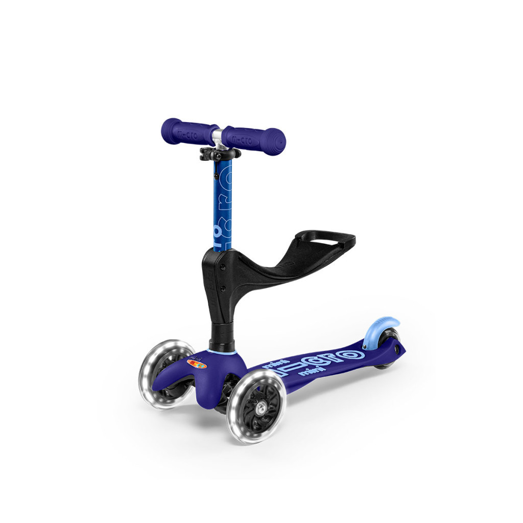 Самокат Micro Mini 3in1 Deluxe Plus LED Blue (MMD145) - зображення 6