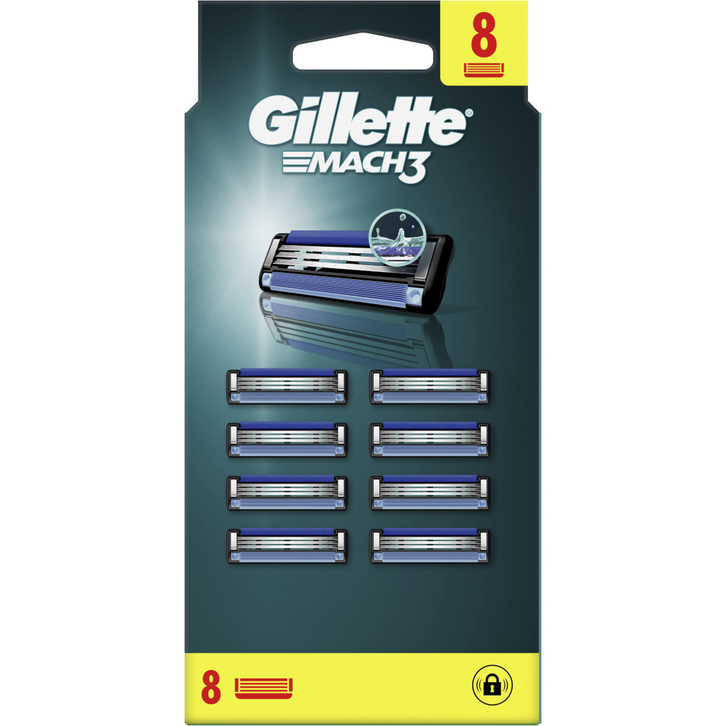 Змінні касети Gillette Mach3 8 шт. (3014260239640/8700216066556) - изображение 2