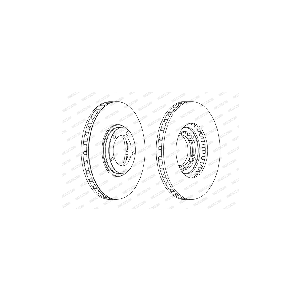 Гальмівний диск FERODO DDF1658 - зображення 1