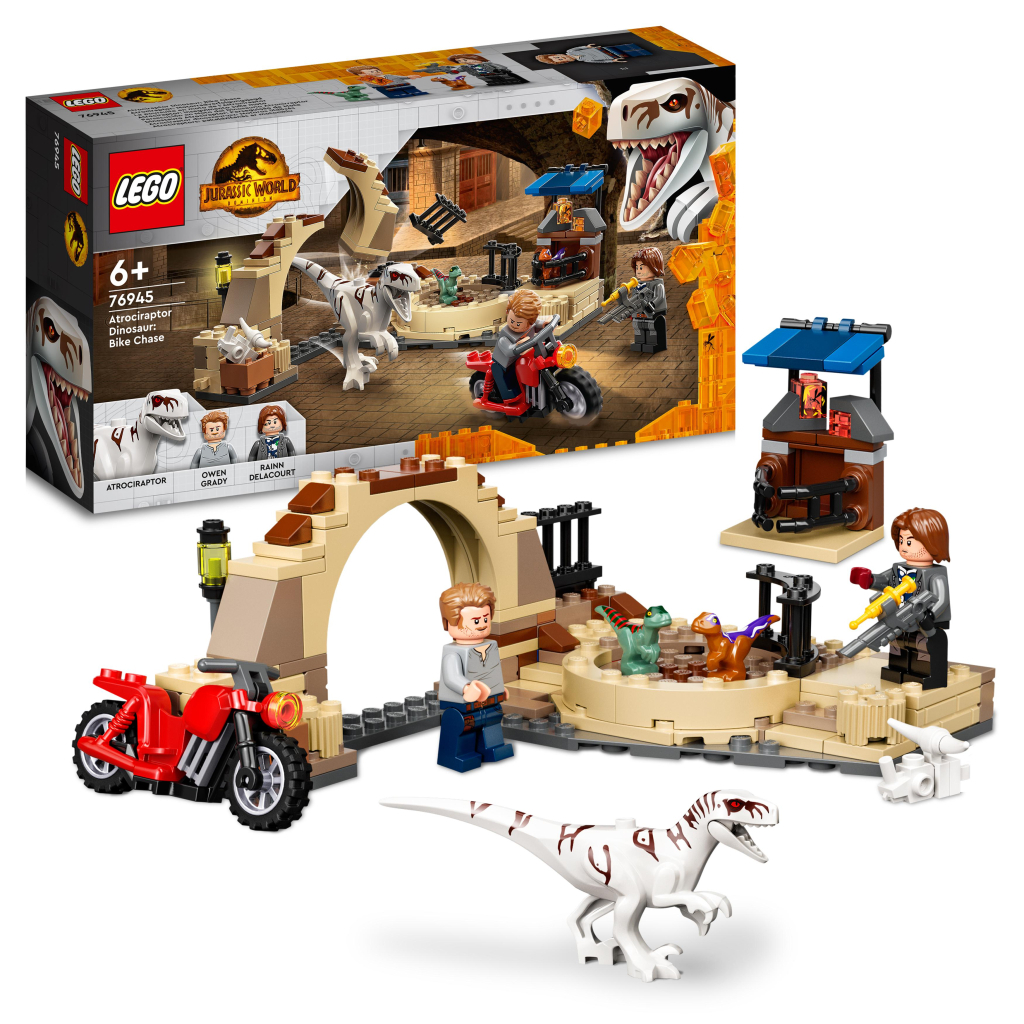 Конструктор LEGO Jurassic World Переслідування атроцираптора на мотоциклі 169 деталей (76945) - зображення 2