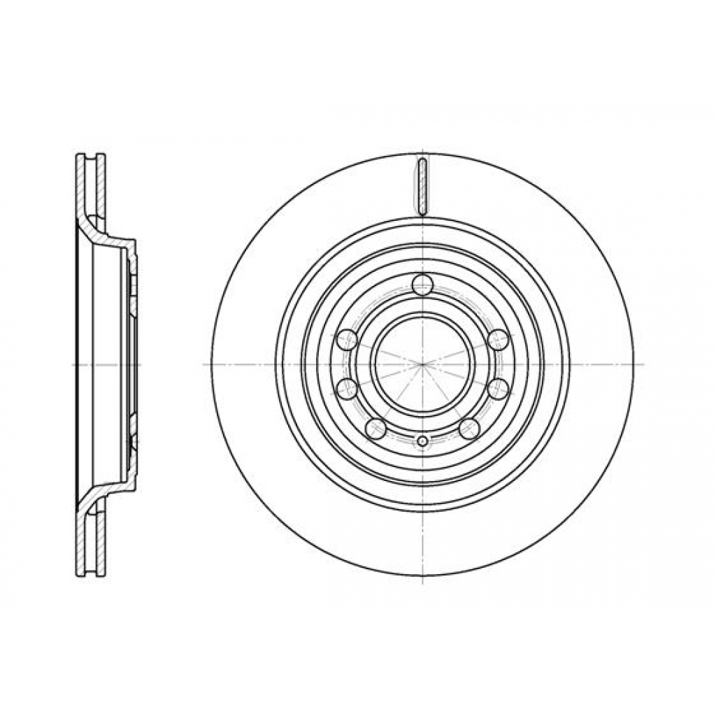 Гальмівний диск REMSA 6686.10 - зображення 1