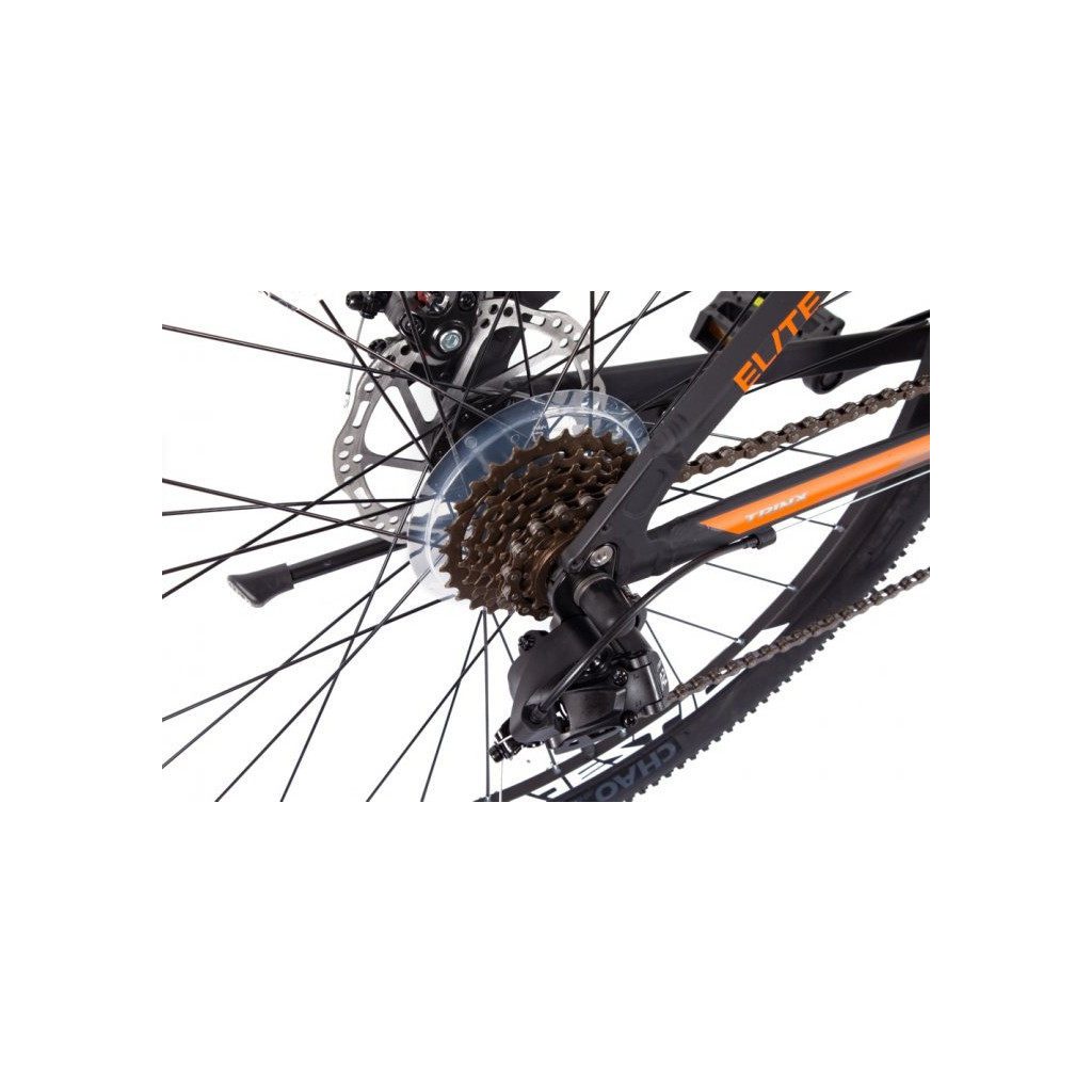 Велосипед Trinx M100 Elite 27.5" рама-18" Matt-Black-Grey-Orange (M100Elite.18MBGO) - зображення 7