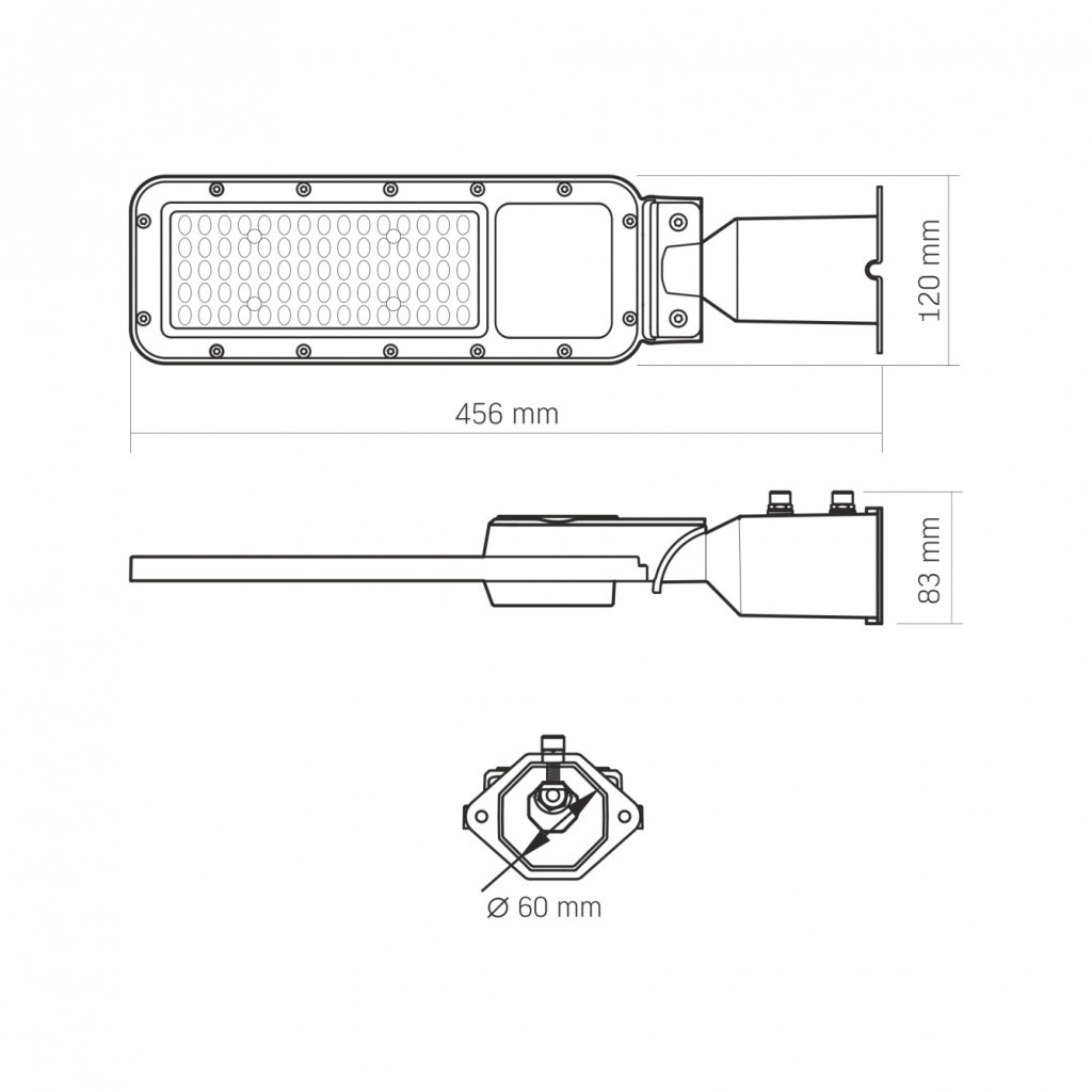 Прожектор Videx IP65 SLE17 50W 5500Lm 5000K 220V (VL-SLE17-0505) - зображення 8