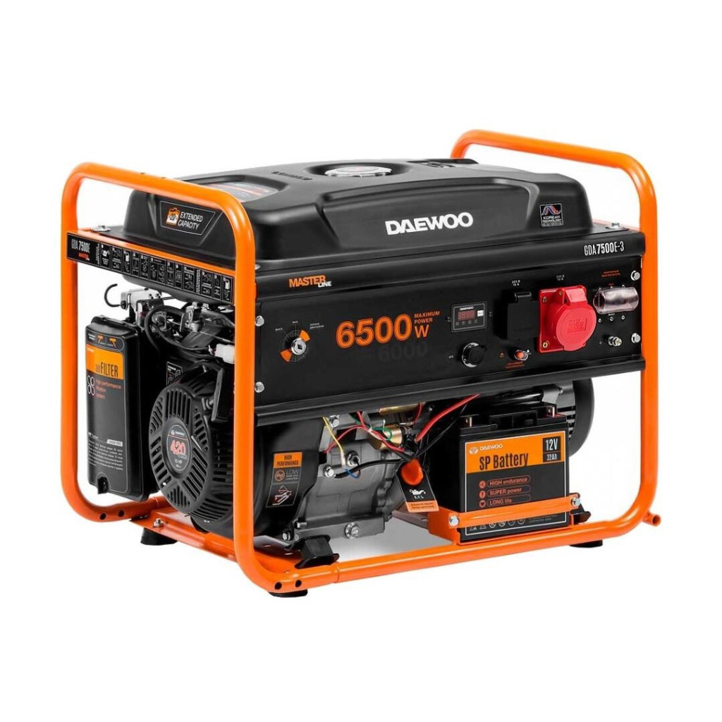 Генератор Daewoo GDA 7500E-3 6,5kW (GDA7500E-3) - зображення 1