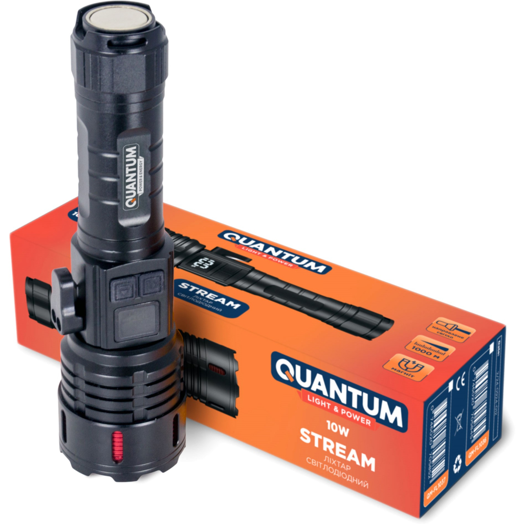 Ліхтар Quantum QM-FL1036 STREAM 4500mAh 10WLED zoom +3WCOB Type-C/Power Bank (QM-FL1036) - зображення 12