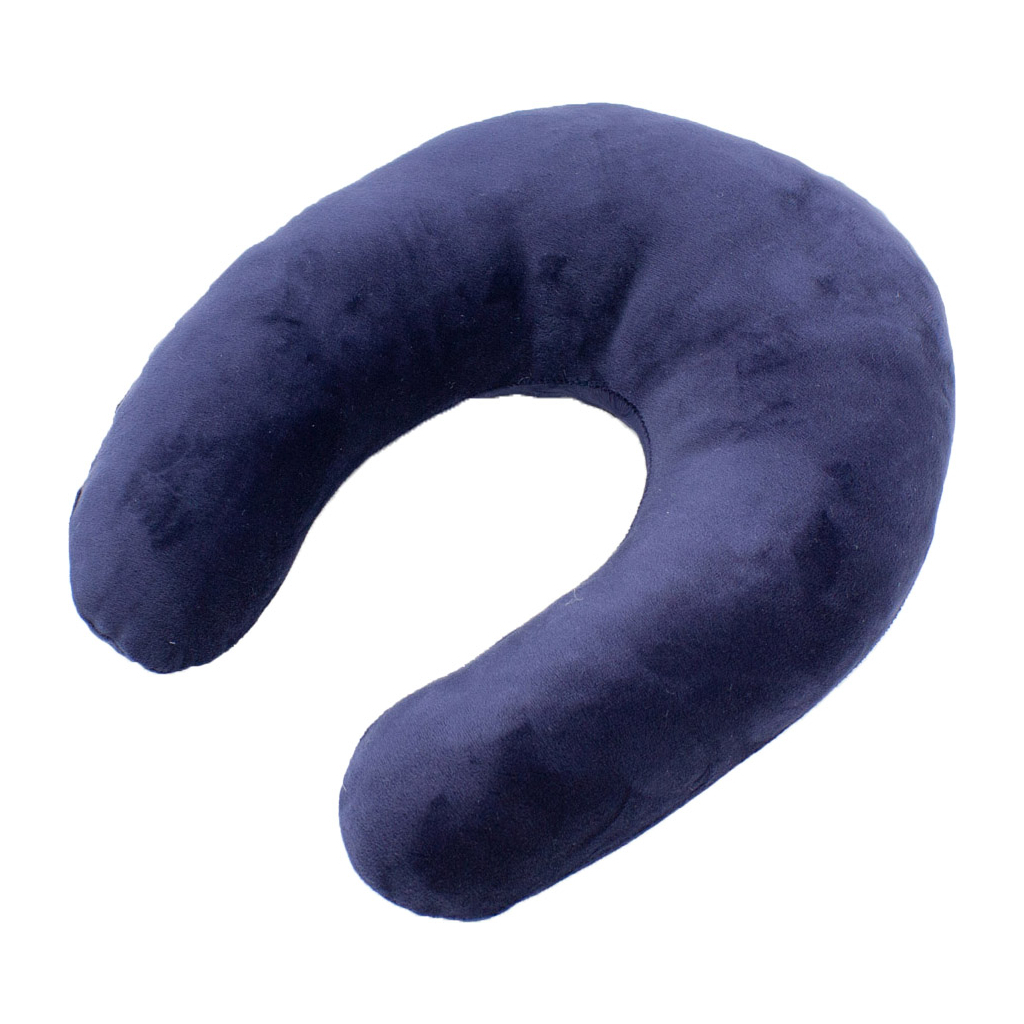 Подушка MirSon для подорожей №8751 Velvet Line 28-0006 Navy blue 50% Memory (2200006348368) - изображение 1