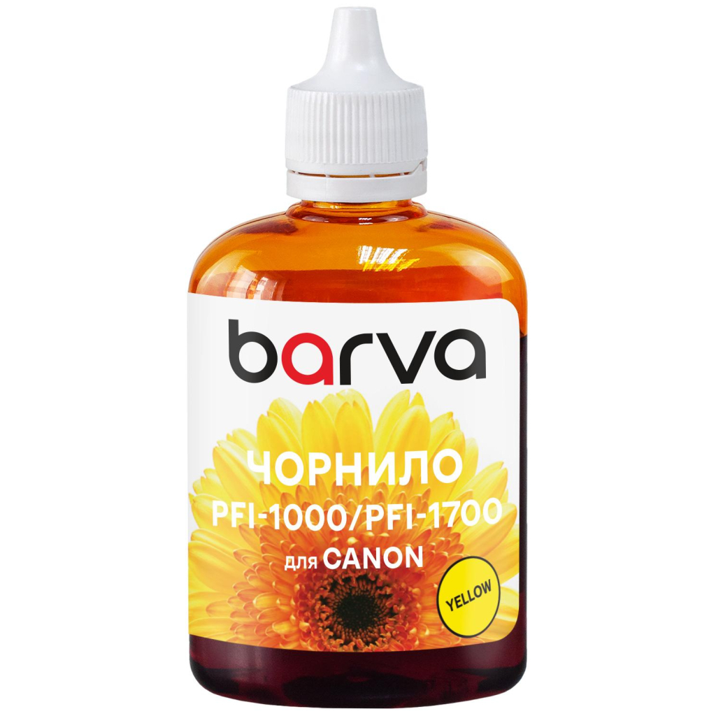 Чорнило Barva Canon PFI-1000/PFI-1700 100ml Y, pigment (C1700-977) - зображення 1