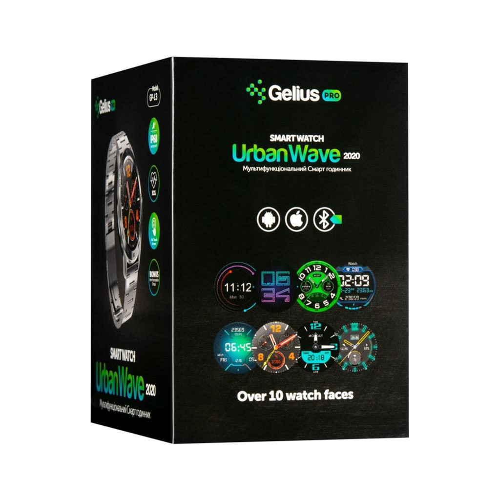 Смарт-годинник Gelius Pro GP-L3 (URBAN WAVE 2020) (IP68) Silver/Dark Brown - зображення 18
