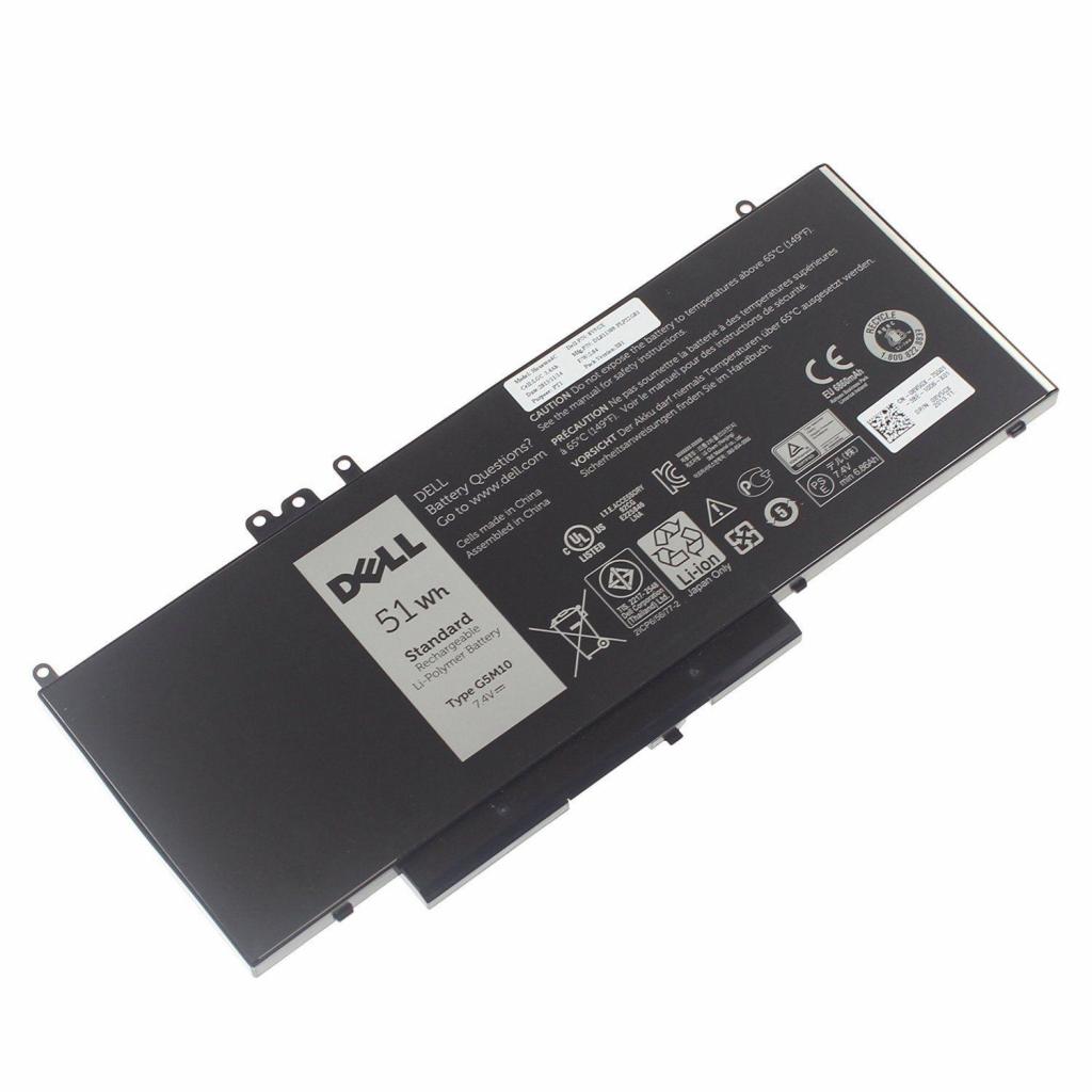 Акумулятор до ноутбука Dell Latitude E5550 G5M10, 6860mAh (51Wh), 6cell, 7.4V (A47175) - зображення 2