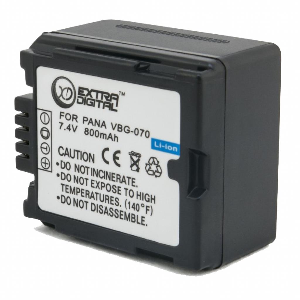 Акумулятор до фото/відео Extradigital Panasonic VW-VBG070 (DV00DV1274) - зображення 2