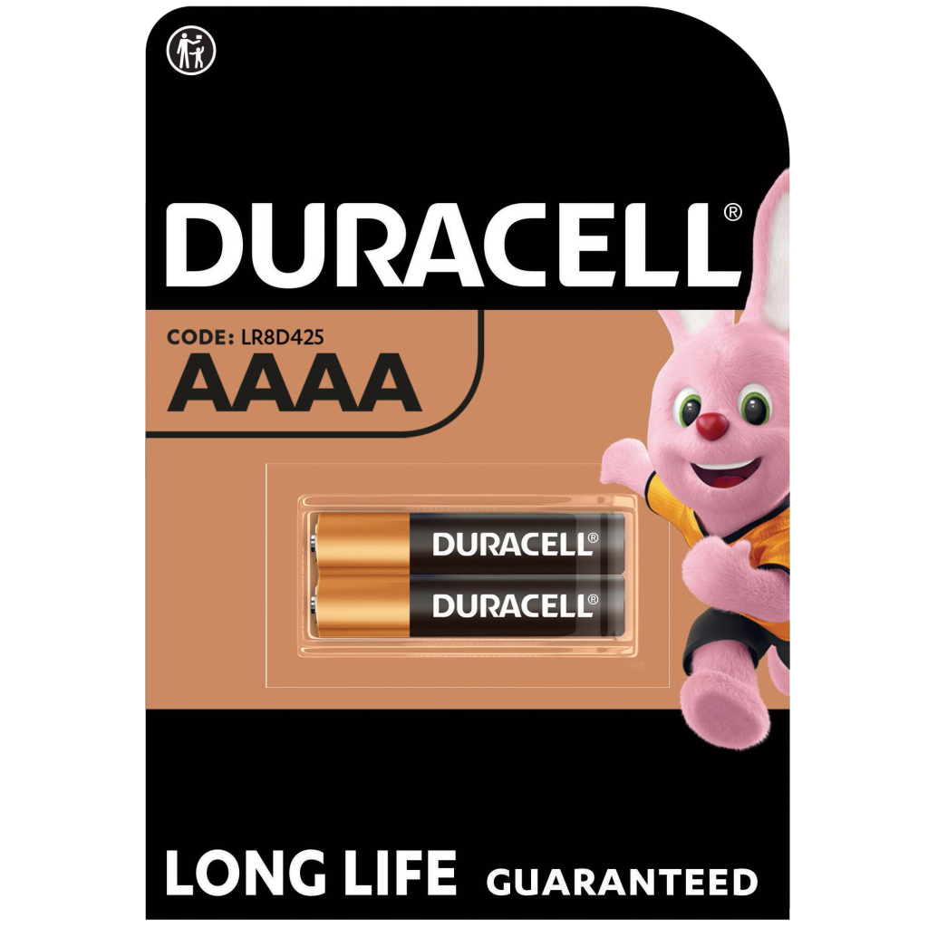 Батарейка AAAA спеціальна лужна LR8D425 1,5V, 2 шт. в упаковці Duracell (5007466) - зображення 1