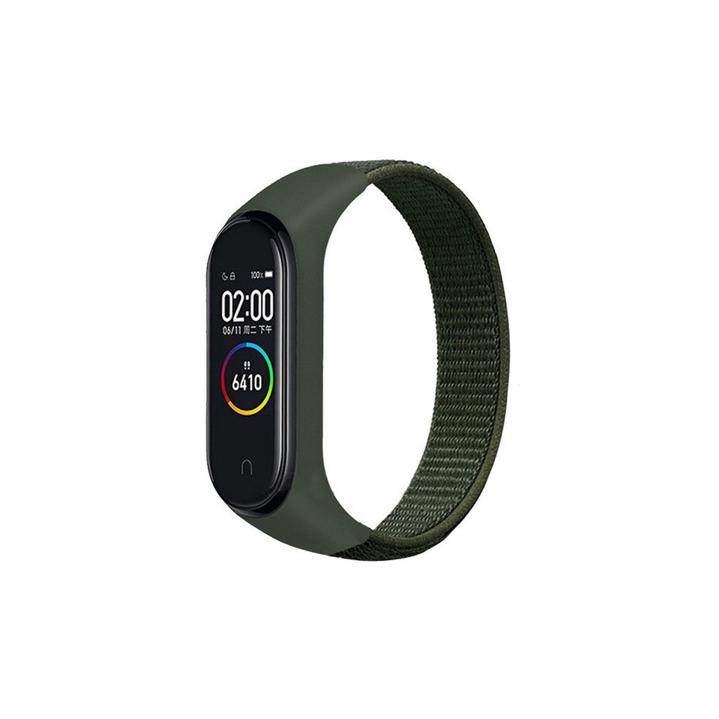 Ремінець до фітнес браслета BeCover Nylon Style для Xiaomi Mi Smart Band 5/6 Khaki (705424) - зображення 1