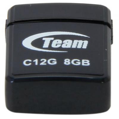 USB флеш накопичувач Team 8GB C12G Black USB 2.0 (TC12G8GB01) - зображення 1