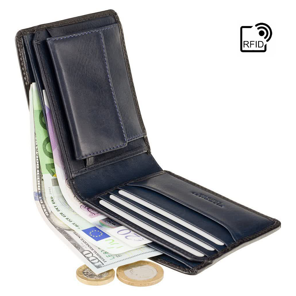 Гаманець Visconti AT60 Arthur з RFID Burnish Blue (AT60 BLUE) - зображення 3