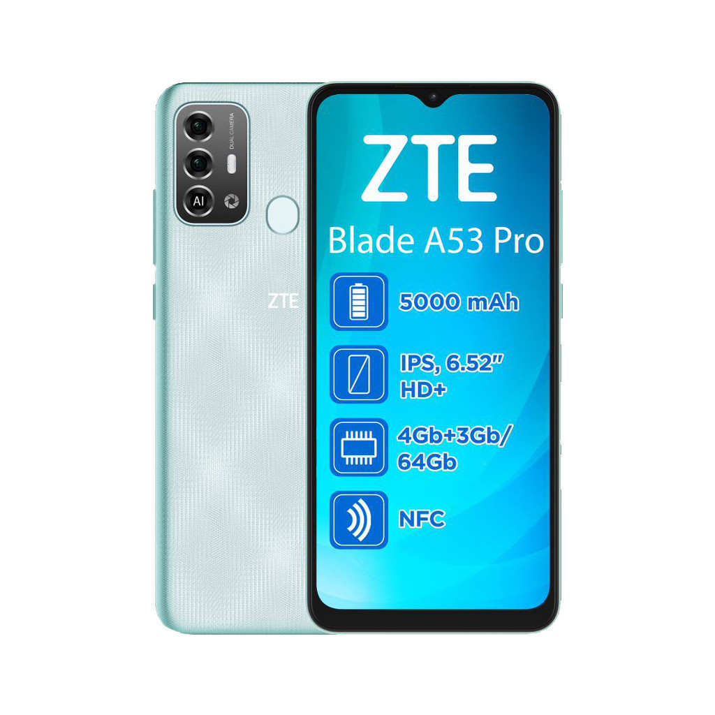 Мобільний телефон ZTE Blade A53 Pro 4/64GB Green (993078) - зображення 1