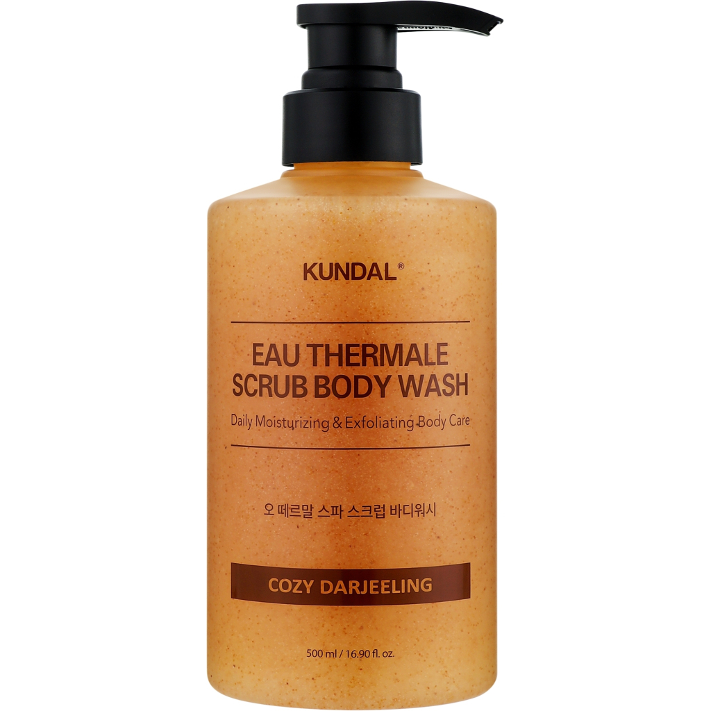 Гель для душу Kundal Eau Thermal Scrub Body Wash Cozy Darjeeling 500 мл (8809809428662) - зображення 1
