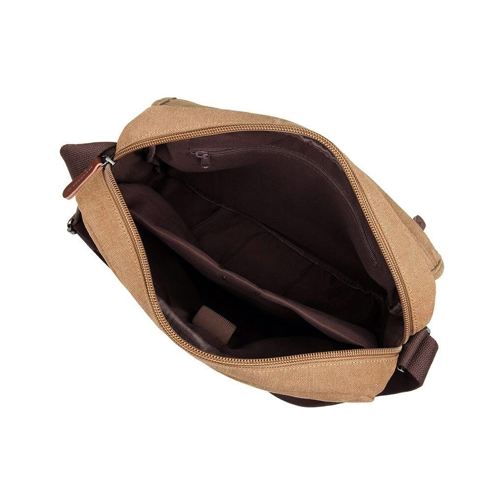 Сумка Vintage Текстильна Коричнева (14445) - зображення 6