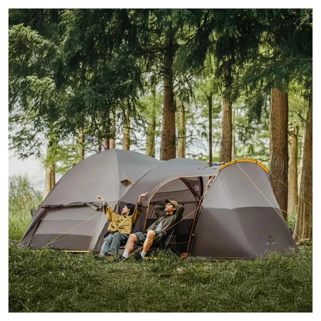 Намет Naturehike шестимісний KOTA 6, CNK2450WS031, 75D, світло-коричневий (6927595760666) - зображення 8